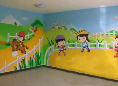 温州幼儿园墙体彩绘制作流程及注意事项